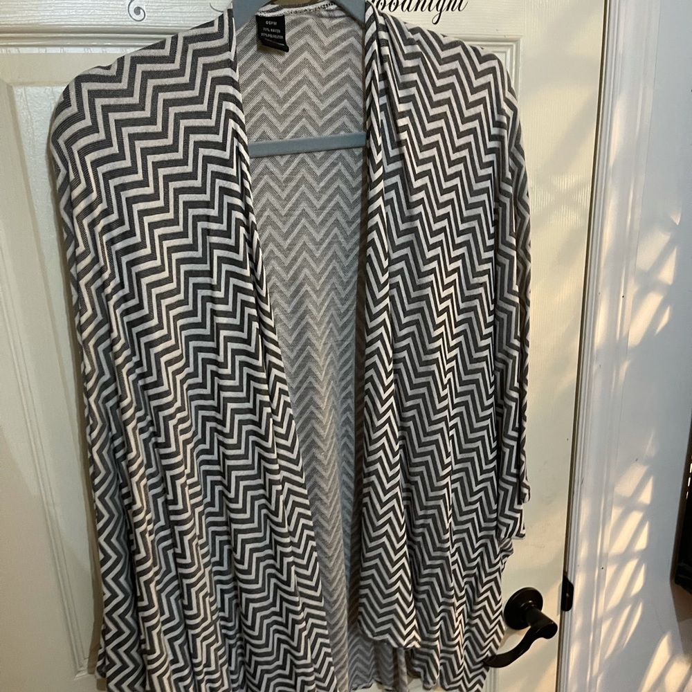 Grey & White Chevron Shall